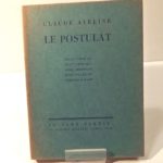 Couverture du livre Estimation du livre « le Postulat. Récit orné de huit lithographies originales hors-texte de Berthold Mahn »