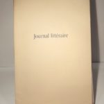 Couverture du livre Estimation du livre « journal littéraire. Fragment – 1946 – »