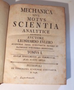 Estimation Sciences et médecine - Couverture du livre Estimation du livre « mechanica sive motus scientia analytice exposita »