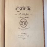 Couverture du livre Estimation du livre « cahier de chiffres à deux lettres dessiné et gravé par J. Deschamps »