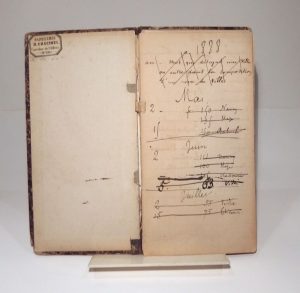 Estimation Lettre autographes - Couverture du livre Estimation du livre « carnet personnel »