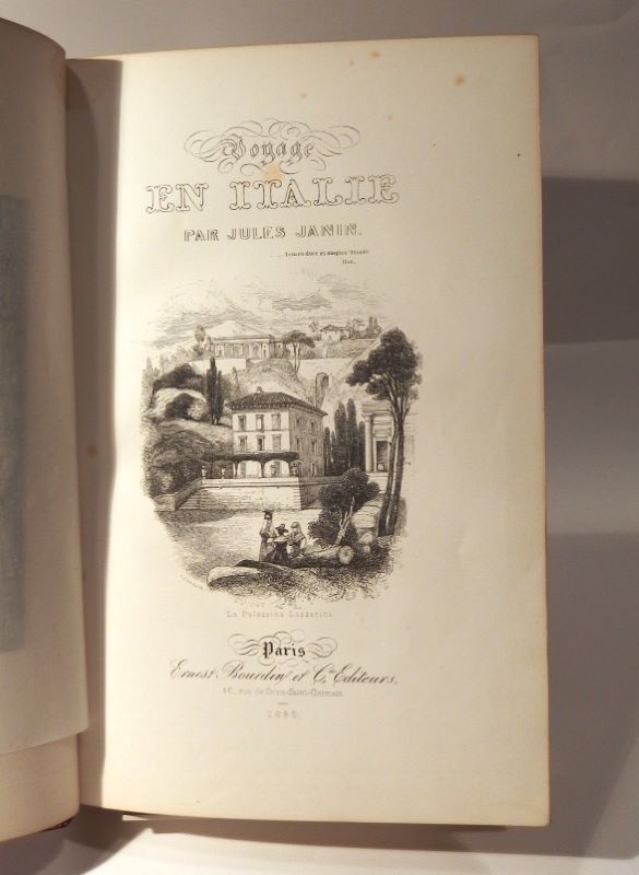 Couverture du livre Estimation du livre « voyage en Italie »