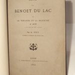 Couverture du livre Estimation du livre « note sur Benoet du Lac. Ou le théâtre et la Bazoche à Aix à la fin du XVIe siècle »