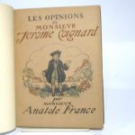 Couverture du livre Estimation du livre « les Opinions de Monsieur Jérôme Coignard »