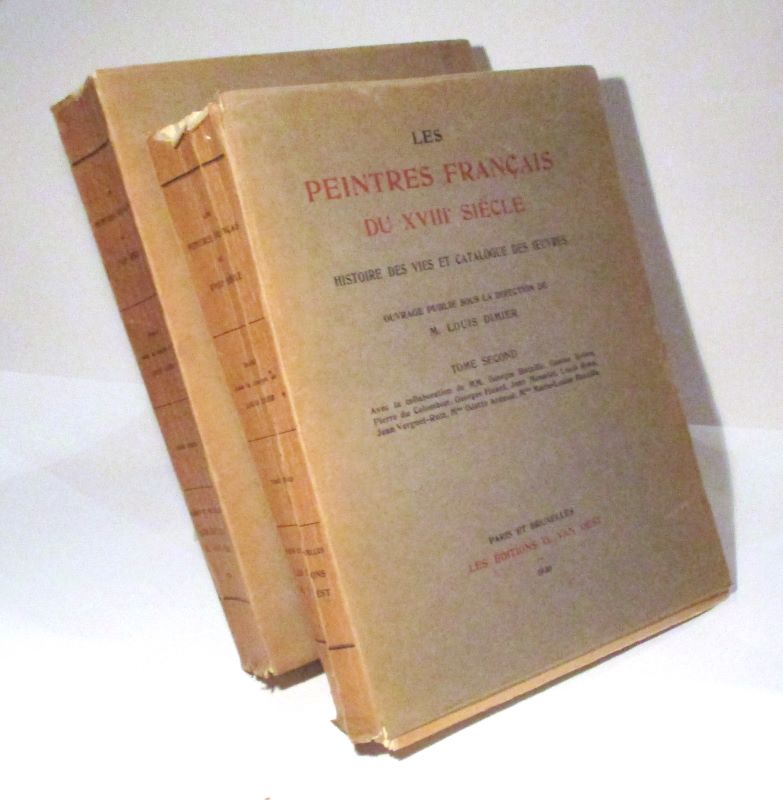 Couverture du livre Estimation du livre « les Peintres français du XVIIIe siècle. Histoire des vies et catalogue des oeuvres. Ouvrage publié sous la direction de M. Louis Dimier avec la collaboration de nombreux savants et spécialistes. »