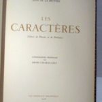 Couverture du livre Estimation du livre « les Caractères (choix de pensées et de portraits) »