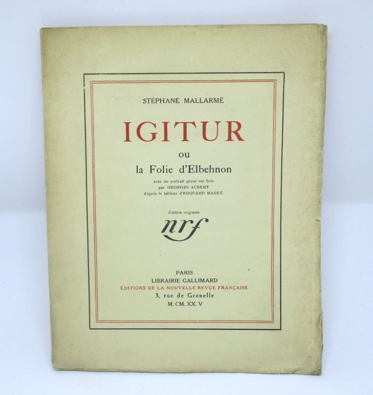 Couverture du livre Estimation du livre « igitur ou la folie d’Elbehnon »