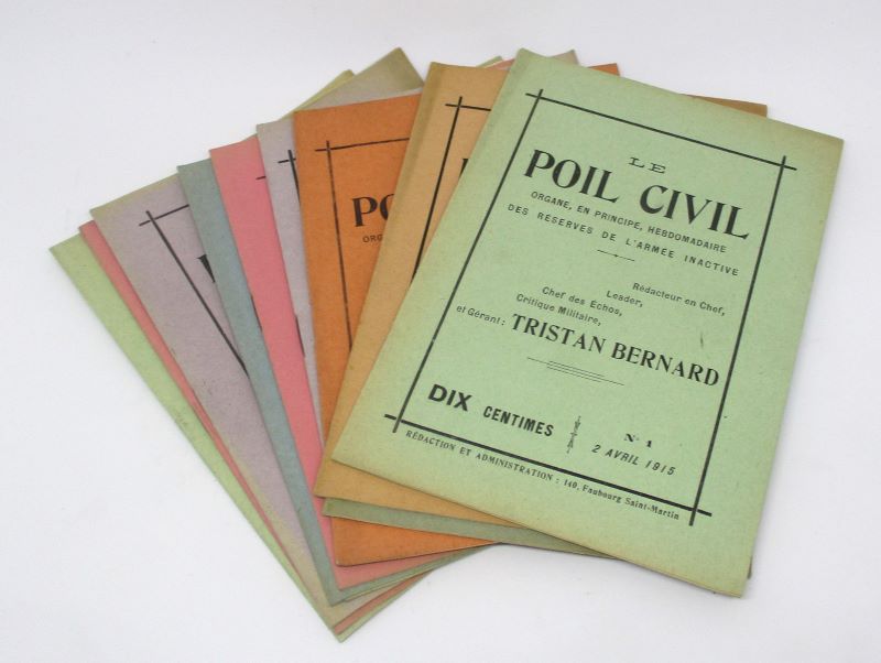 Couverture du livre Estimation du livre « le Poil civil. Organe, en principe, hebdomadaire des réserves de l’armée inactive, Ou, Organe hebdomadaire des quelques immobilisés plus ou moins chevelus »