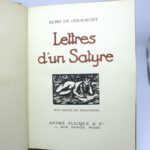 Couverture du livre Estimation du livre « lettres d’un satyre »