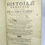 Couverture du livre Estimation du livre « histoire générales des isles des Christophe, de la Guadeloupe, de la Martinique et autres dans l’Amérique (…) »