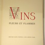 Couverture du livre Estimation du livre « vins Fleurs et Flammes »