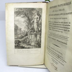 Estimation Sciences et médecine - Couverture du livre Estimation du livre « histoire naturelle de la peau, et de ses rapports avec la santé et la beauté du corps »