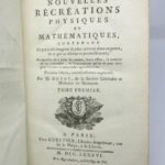 Couverture du livre Estimation du livre « nouvelles récréations physiques et mathématiques, contenant, Toutes celles qui ont été découvertes & imaginées dans ces derniers temps, sur l’Aiman, les Nombres, l’Optique, la Chymie, &c. & quantité d’autres qui n’ont jamais été rendues publiques. Ou l’on a joint Leurs causes, leurs effets, la maniere de les construire, & l’amusement qu’on peut en tirer pour étonner agréablement »