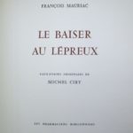 Couverture du livre Estimation du livre « le Baiser au lépreux »