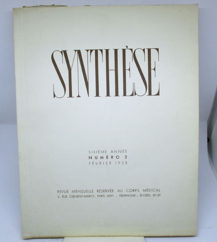 Couverture du livre Estimation du livre « synthèse. Revue mensuelle réservée au corps médical. Sixième année. Numéro 2, Février 1938. »