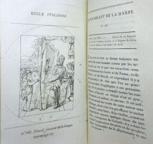 Estimation Beaux-Arts - Couverture du livre Estimation du livre « manuel du muséum français, avec une description analitique et raisonnée de chaque tableau, indiqué au trait par une gravure à l’eau forte, tous classés par Ecoles, et par Oeuvre des grands artistes. Par F.E.T.M.D.L.I.N »