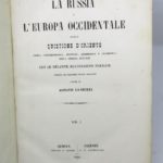 Couverture du livre Estimation du livre « la Russia e l’Europa Occidentale nella quistione d’Oriente »