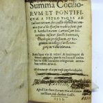Couverture du livre Estimation du livre « summa conciliorum et pontificum a Petro usque ad Iulium Tertiu succincte complectens omnia (…) »