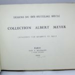 Couverture du livre Estimation du livre « dessins du dix-huitième siècle. Collection Albert Meyer »