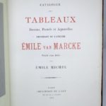 Couverture du livre Estimation du livre « catalogue des Tableaux, Dessins, Pastels et Aquarelles provenant de l’atelier Émile van Marcke »