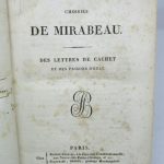 Couverture du livre Estimation du livre « oeuvres choisies de Mirabeau. Des lettres de cachet et des prisons d’Etat »