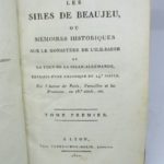 Couverture du livre Estimation du livre « les Sires de Beaujeu, ou mémoires historiques sur le monastère de l’Ile-Barbe et la tour de la Belle-Allemande, extraits d’une chronique du 14e siècle. Par l’Auteur de Paris, Versailles et les Provinces, au 18e siècle, etc. »