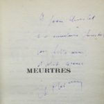 Couverture du livre Estimation du livre « meurtres »