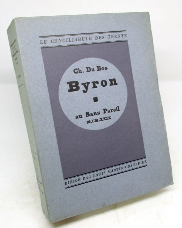 Couverture du livre Estimation du livre « byron et le besoin de la fatalité »