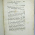 Couverture du livre Estimation du livre « usages de la différentiation des paramètres, pour la solution de plusieurs problèmes de la méthode inverse des tangentes.Méthode générale pour décrire des lignes courbes par l’intersection des lignes droites (…).Sur les intersections de la sphère et d’un cône du second degré.Mémoire sur l’emploi des projections stéréographiques en géométrie.Essai sur un nouveau mode d’exposition des principe du calcul différentie (…).Mémoire sur les développées des courbes planes, leur application à différentes considérations géométriques, et à la construction des équations algébrique et transcendantes »