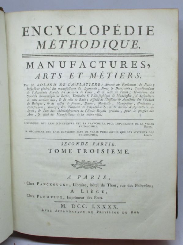 Couverture du livre Estimation du livre « encyclopédie méthodique. Manufactures, arts et métiers. Seconde partie. Tome troisième »