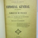 Couverture du livre Estimation du livre « armorial général des registres de la noblesse de France résumé et précédé d’une notice  sur la famille d’Hozier d’après les documents inédits par Édouard de Barthélemy »