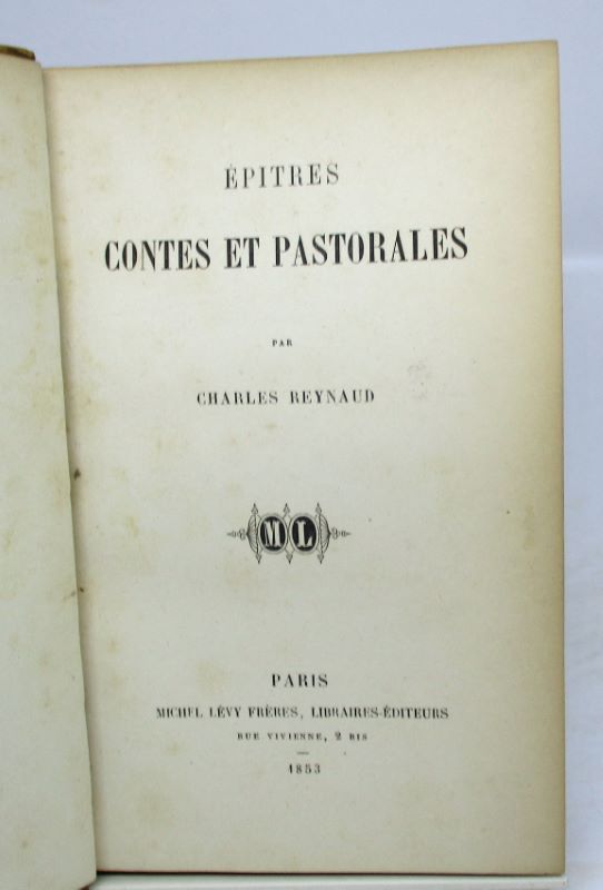 Couverture du livre Estimation du livre « Épîtres, Contes et Pastorales »