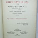 Couverture du livre Estimation du livre « maurice Comte de Saxe et Marie-Josèphe de Saxe Dauphine de France. Lettres et documents inédits des archives de Dresde »