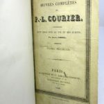 Couverture du livre Estimation du livre « oeuvres complètes de Paul-Louis Courier, précédées d’un essai sur sa vie et ses écrits, par Armand Carrel »