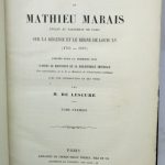 Couverture du livre Estimation du livre « journal et Mémoires de Mathieu Marais, avocat au Parlement de Paris, sur la Régence et le règne de Louis XV (1715-1737). Publié pour la première fois d’après le manuscrit de la Bibliothèque impériale (…) avec une introduction & des notes par M. de Lescure.Complet »