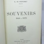 Couverture du livre Estimation du livre « souvenirs. 1848-1878 »