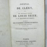 Couverture du livre Estimation du livre « journal de Cléry, suivi des dernières heures de Louis Seize, par M. Edgeworth de Firmont, du récit des événements arrivés au Temple, par Mme Royale, fille du roi, et d’éclaircissements historiques tirés de divers mémoires du temps »