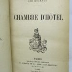 Couverture du livre Estimation du livre « chambre d’hôtel »