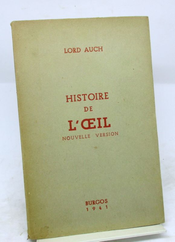 Couverture du livre Estimation du livre « l’Histoire de l’oeil. Nouvelle version »