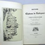 Couverture du livre Estimation du livre « histoire du Château de Radepont et de l’Abbaye de Fontaiine-Guerard. Ouvrage auquel l’Institut à décerné une mention très honorable (…) »