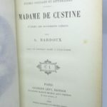 Couverture du livre Estimation du livre &laquo;&nbsp;madame de Custine d&rsquo;après des documents inédits&nbsp;&raquo;