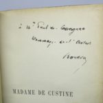 Couverture du livre Estimation du livre &laquo;&nbsp;madame de Custine d&rsquo;après des documents inédits&nbsp;&raquo;