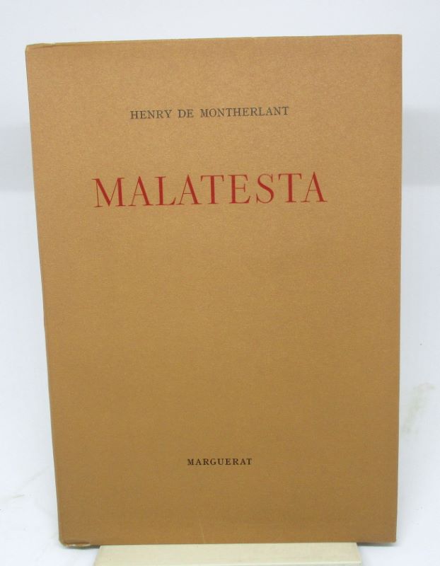 Couverture du livre Estimation du livre « malatesta. Pièce en quatre actes »