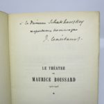 Couverture du livre Estimation du livre « le Théâtre de Maurice Boissard. 1907-1923 »