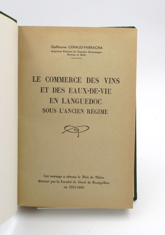 Couverture du livre Estimation du livre « le Commerce des Vins et des Eaux-de-Vie en Languedoc sous l’Ancien Régime »