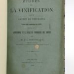 Couverture du livre Estimation du livre « etudes sur la vinification pans le Canton de Neufchâtel faites aux vendanges de 1897, suivies d’un appendice  sur l’analyse sommaire des Moûts »