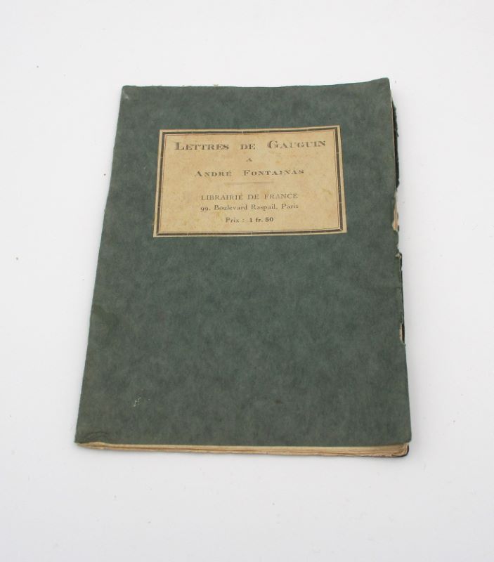 Couverture du livre Estimation du livre « lettres de Gauguin à André Fontainas »