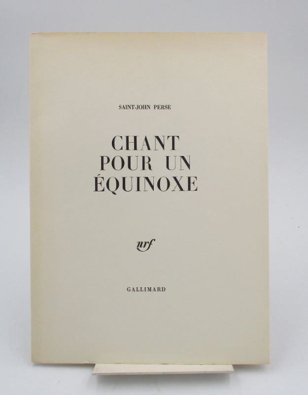 Couverture du livre Estimation du livre « chant pour un équinoxe »