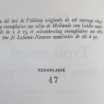 Couverture du livre Estimation du livre « trois coups sous les arbres. Théâtre saisonnier »