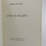 Couverture du livre Estimation du livre « livre de Ballets »